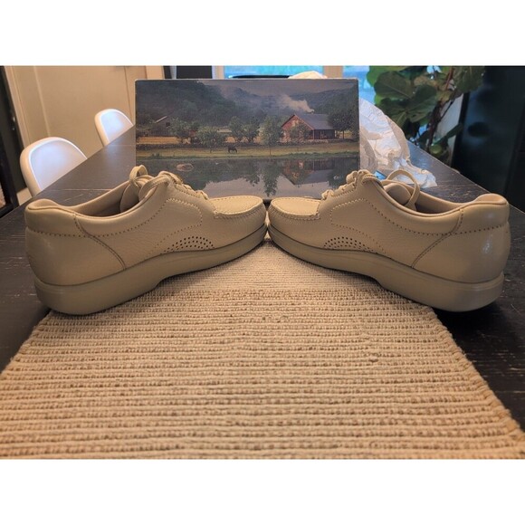 SAS 'Bout Time Leather Walking Shoes Moc Toe Bone 1520-002 USA Mens Sz 11M NWB - Picture 12 of 15